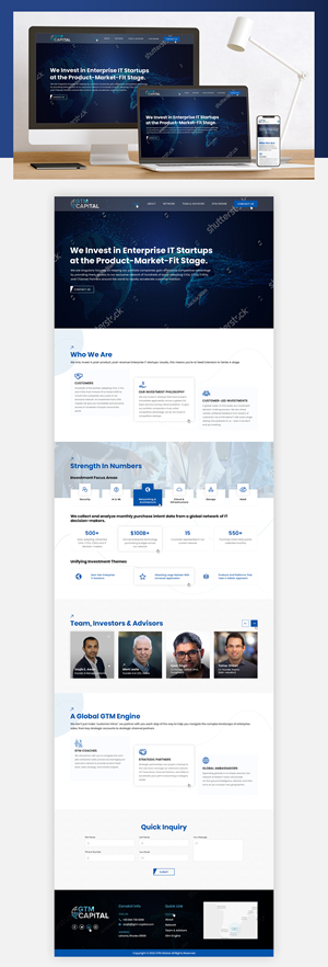 Web-Design von Ved Web Services für GTM Capital | Design #29046543