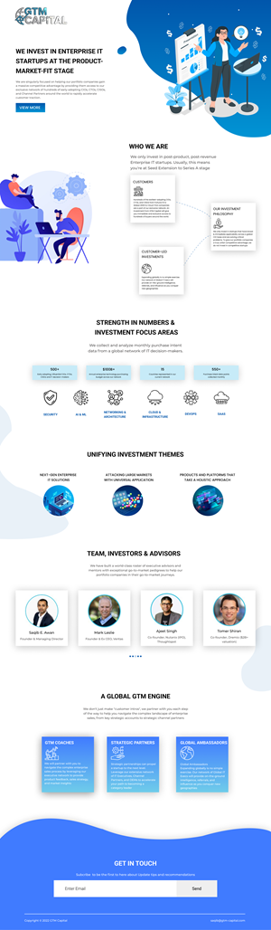 Web Design by Adeel Rahman for GTM Capital | Design: #29051613