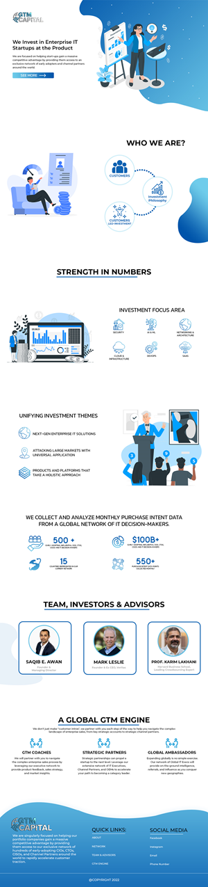Web Design by Adeel Rahman for GTM Capital | Design: #29051909