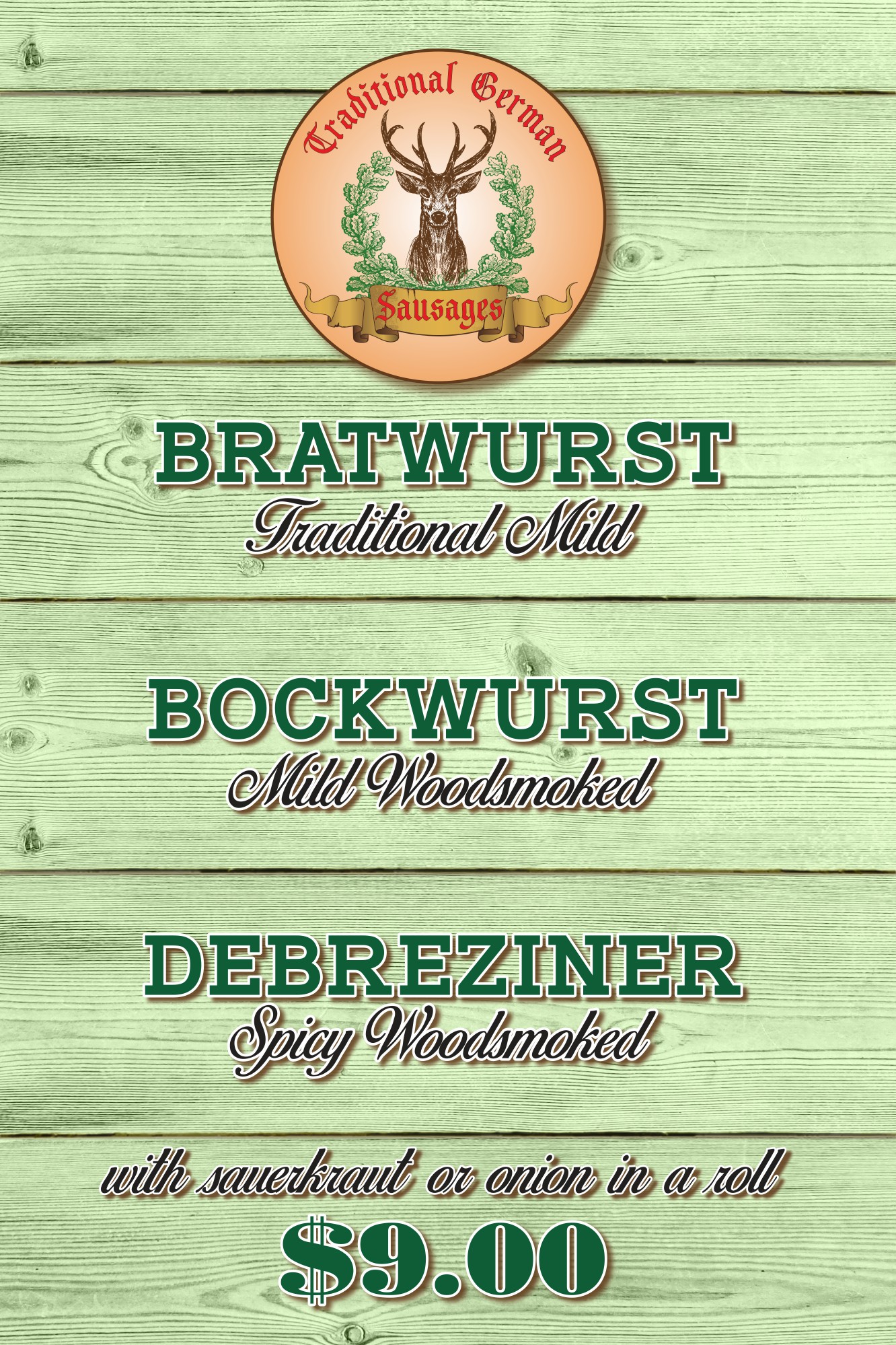 Signage Design by Maestroto for Traditional German Sausages | Design #29037209