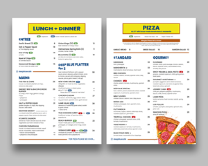 Menu Design by Oleksandra Den