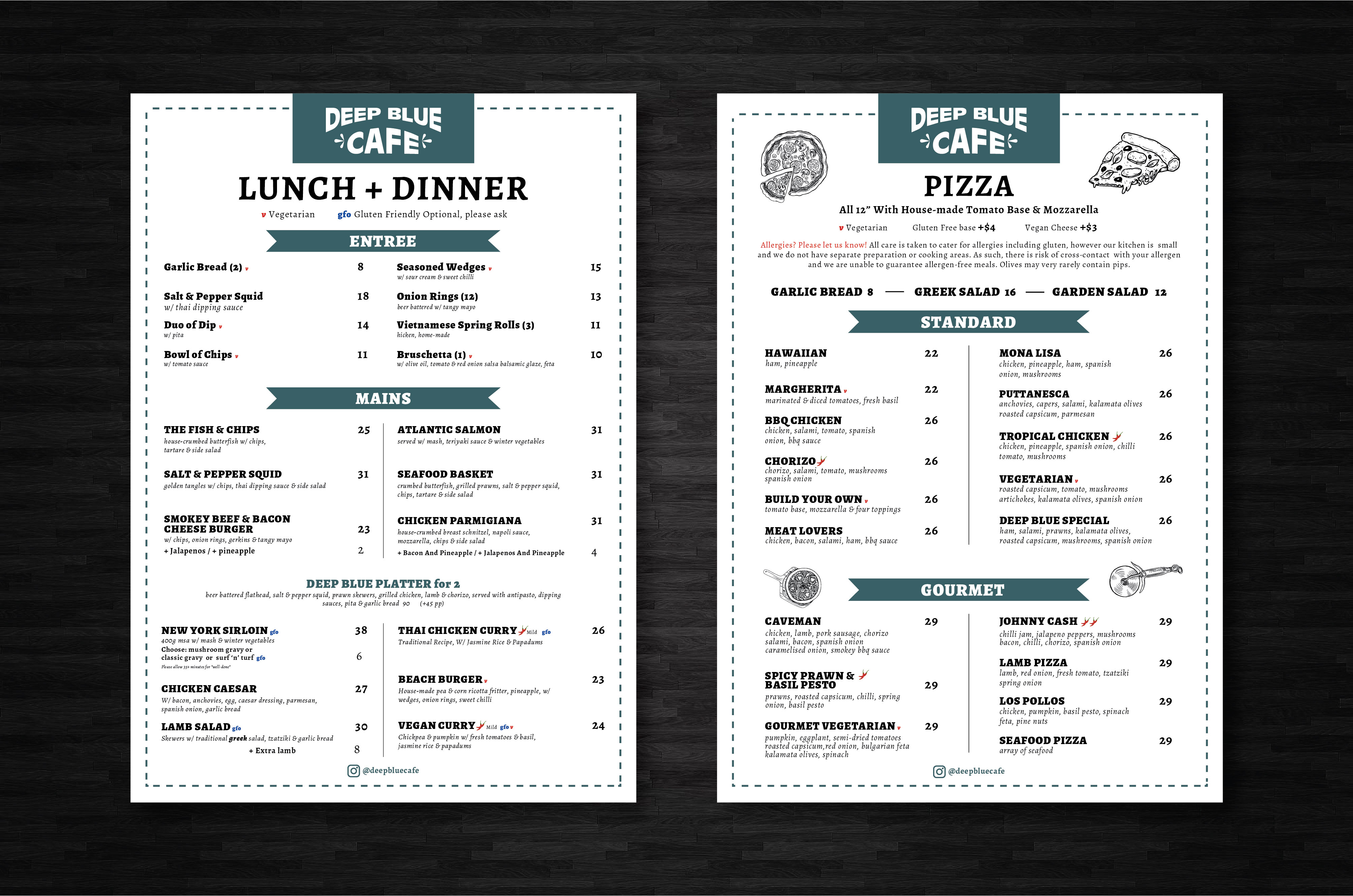 Menu Design by artbitin for this project | Design #29027007