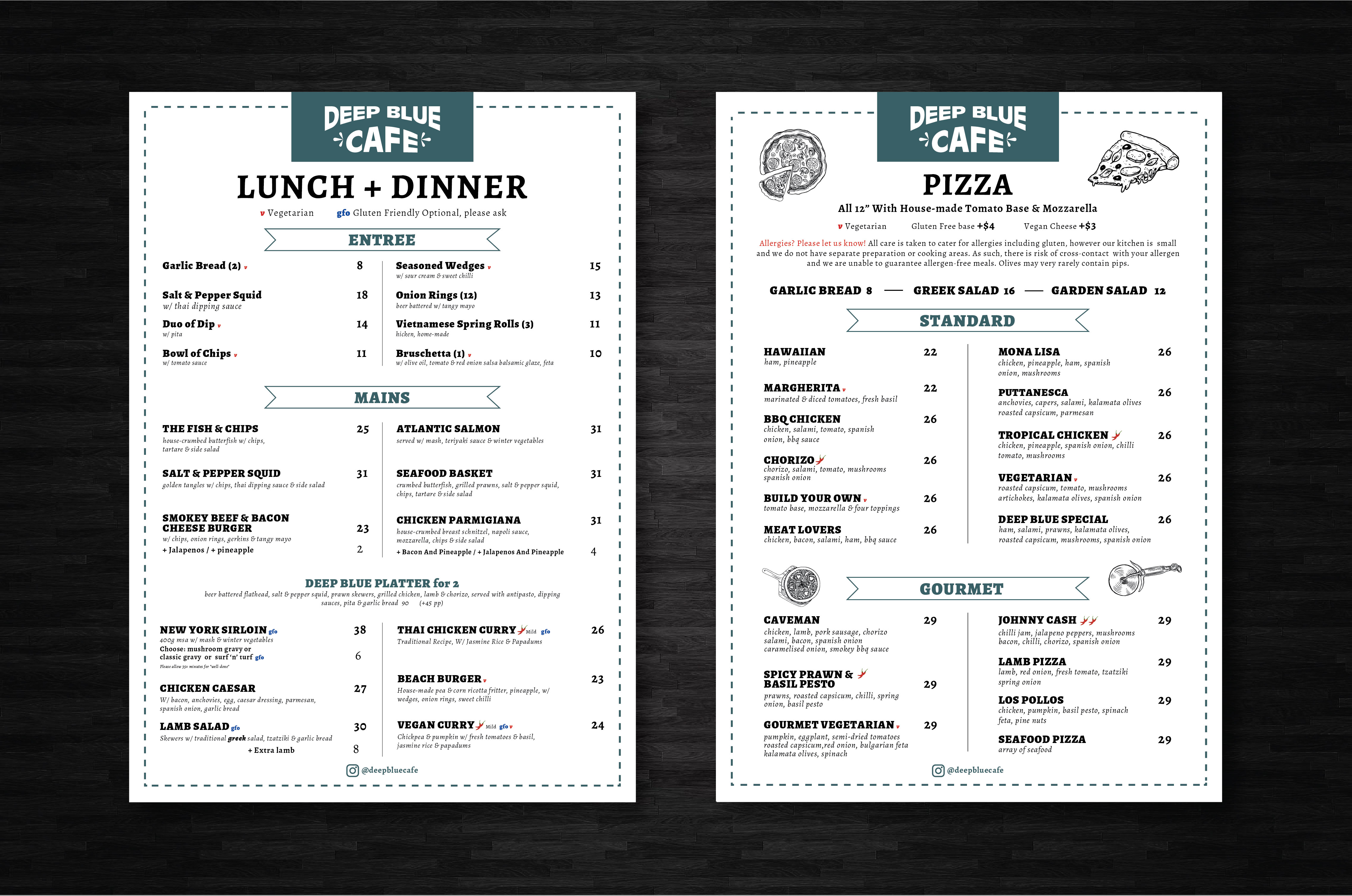 Menu Design by artbitin for this project | Design #29027067