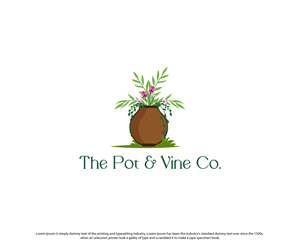 The Pot & Vine Co. | Diseño de Logo por ecorokerz