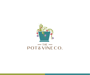 The Pot & Vine Co. | Diseño de Logo por ecorokerz