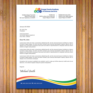 Stationery Design by sadikul islam for Orange County Academy of Sciences and Arts | Design: #29053098