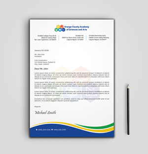 Stationery Design by sadikul islam for Orange County Academy of Sciences and Arts | Design: #29053102