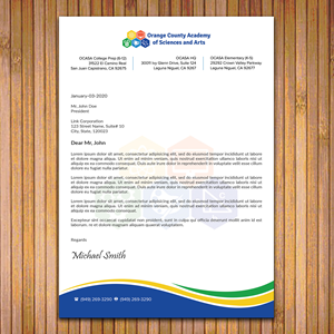 Stationery Design by sadikul islam for Orange County Academy of Sciences and Arts | Design: #29053104