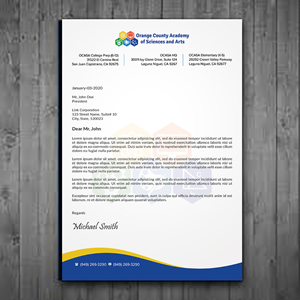 Stationery Design by sadikul islam for Orange County Academy of Sciences and Arts | Design: #29053128