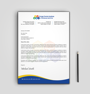 Stationery Design by sadikul islam for Orange County Academy of Sciences and Arts | Design: #29053130