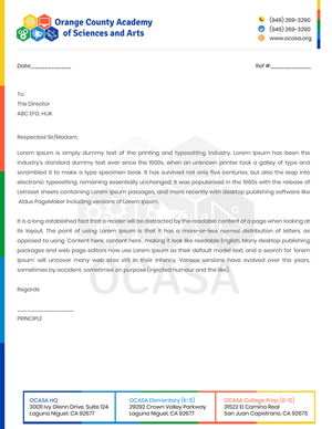 Stationery Design by Kreative Ideaz for Orange County Academy of Sciences and Arts | Design: #29042509