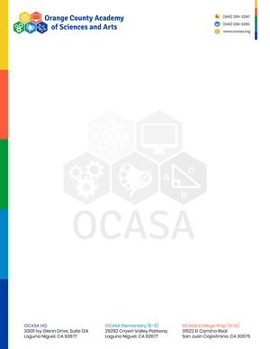 Stationery Design by Kreative Ideaz for Orange County Academy of Sciences and Arts | Design #29046878