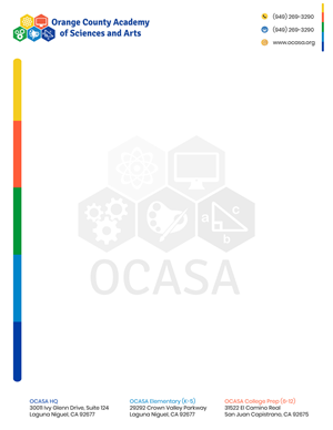 Stationery Design by Kreative Ideaz for Orange County Academy of Sciences and Arts | Design: #29046978