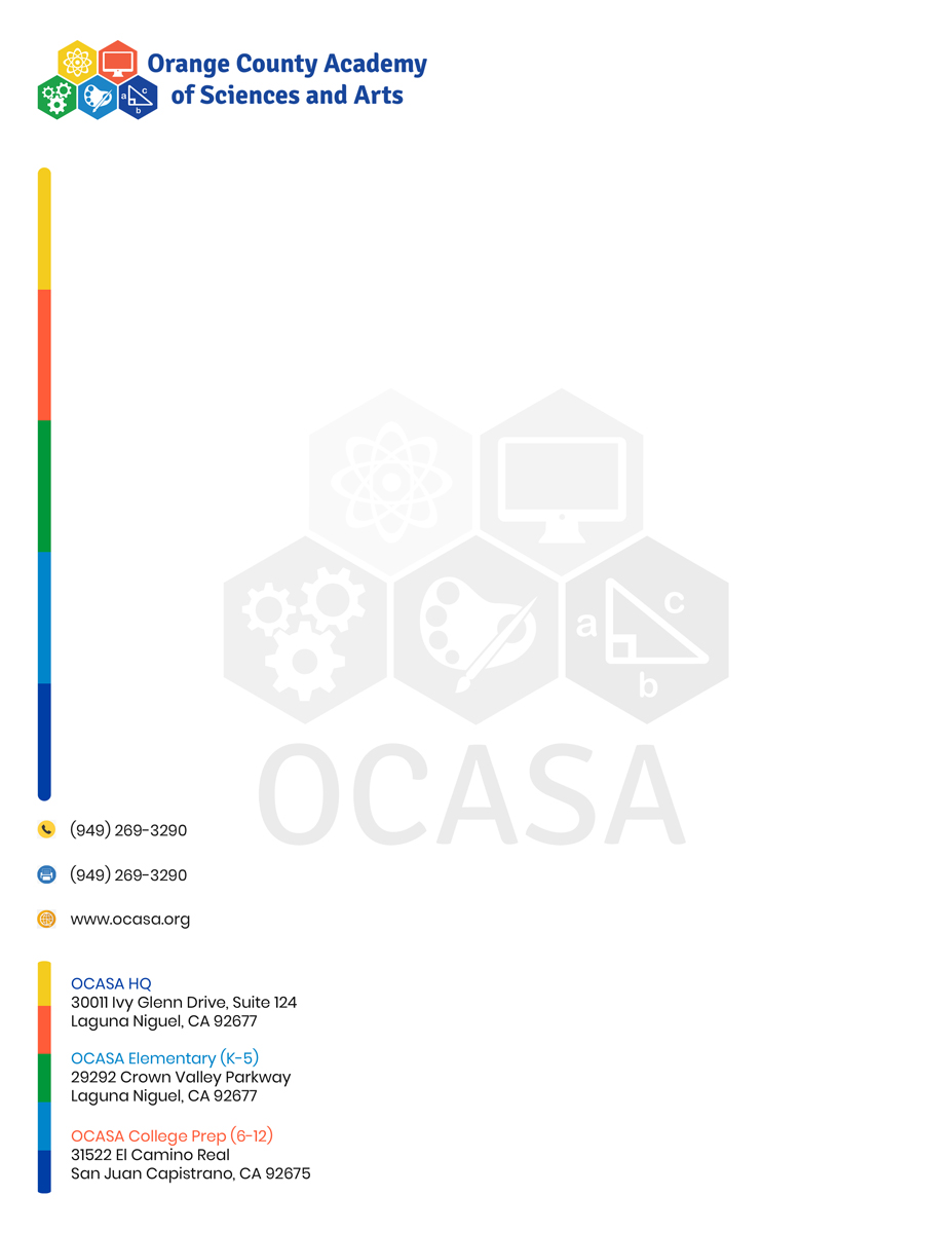 Stationery Design by Kreative Ideaz for Orange County Academy of Sciences and Arts | Design #29047002