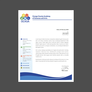 Diseño de Papelería por nng para Orange County Academy of Sciences and Arts | Diseño: #29081872