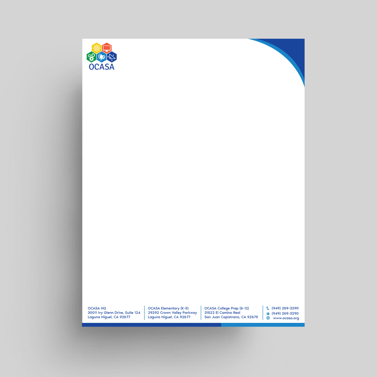 Stationery Design by angelonyamu for Orange County Academy of Sciences and Arts | Design #29061943