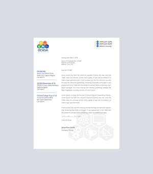 Design de Papeterie par Creations Box 2015 pour Orange County Academy of Sciences and Arts | Design : #29052820