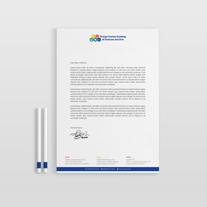 Design de Papeterie par OxonoArt pour Orange County Academy of Sciences and Arts | Design : #29071513