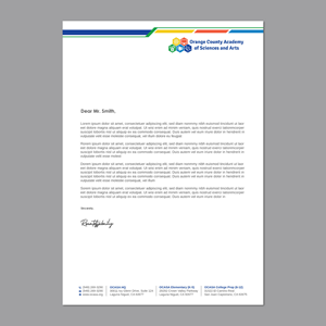Stationery Design by LAXMI DESIGNHUB for Orange County Academy of Sciences and Arts | Design: #29043330