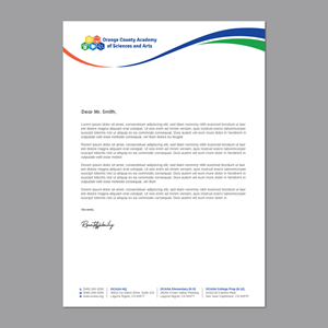 Stationery Design by LAXMI DESIGNHUB for Orange County Academy of Sciences and Arts | Design: #29043331