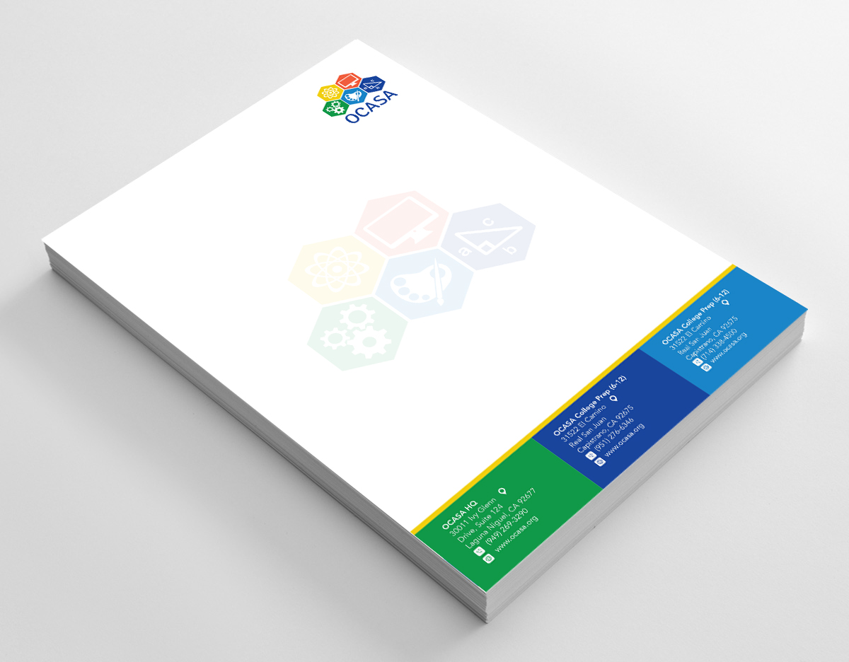 Design de Papeterie par zumur 2 pour Orange County Academy of Sciences and Arts | Design #29068388