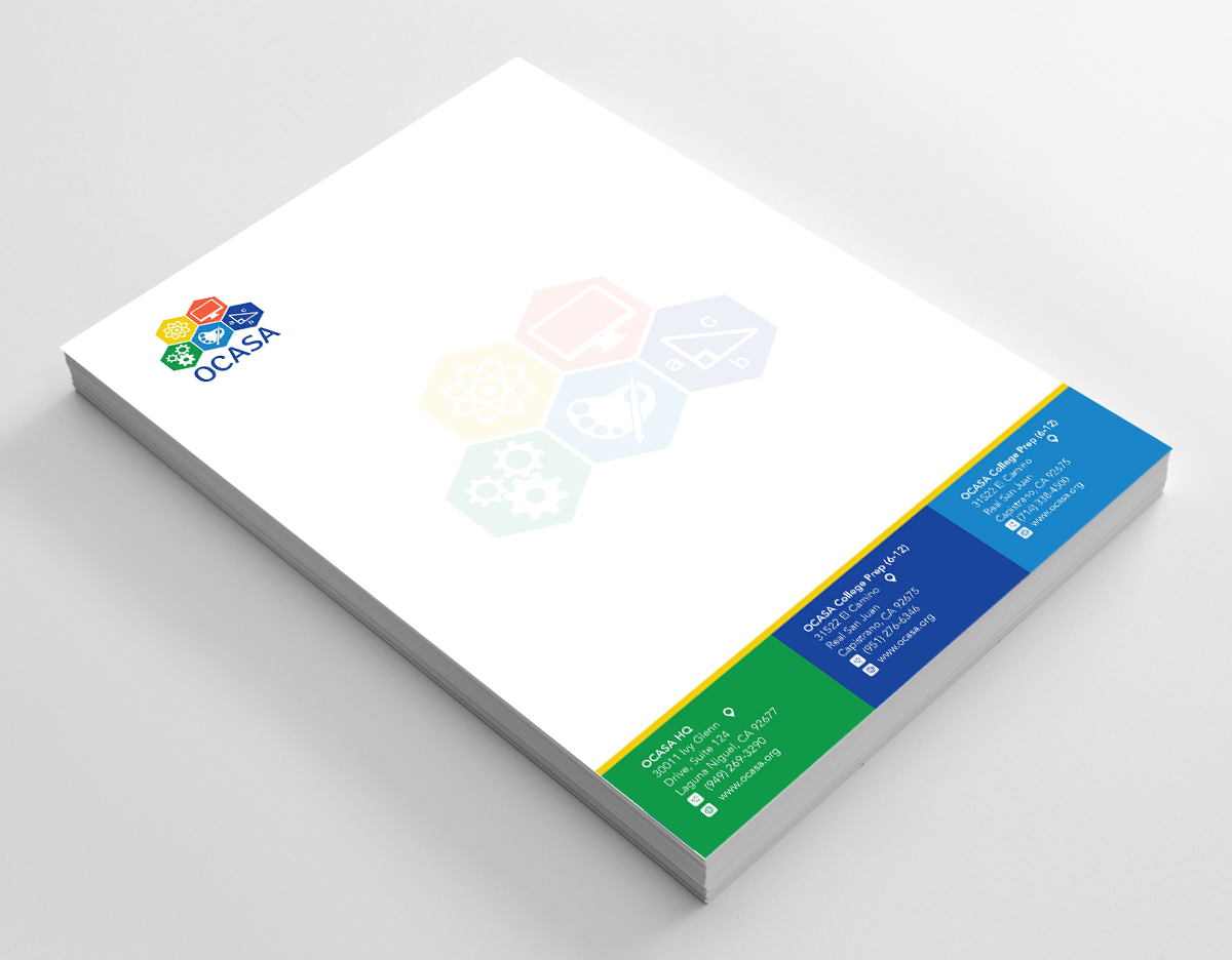 Design de Papeterie par zumur 2 pour Orange County Academy of Sciences and Arts | Design #29068389