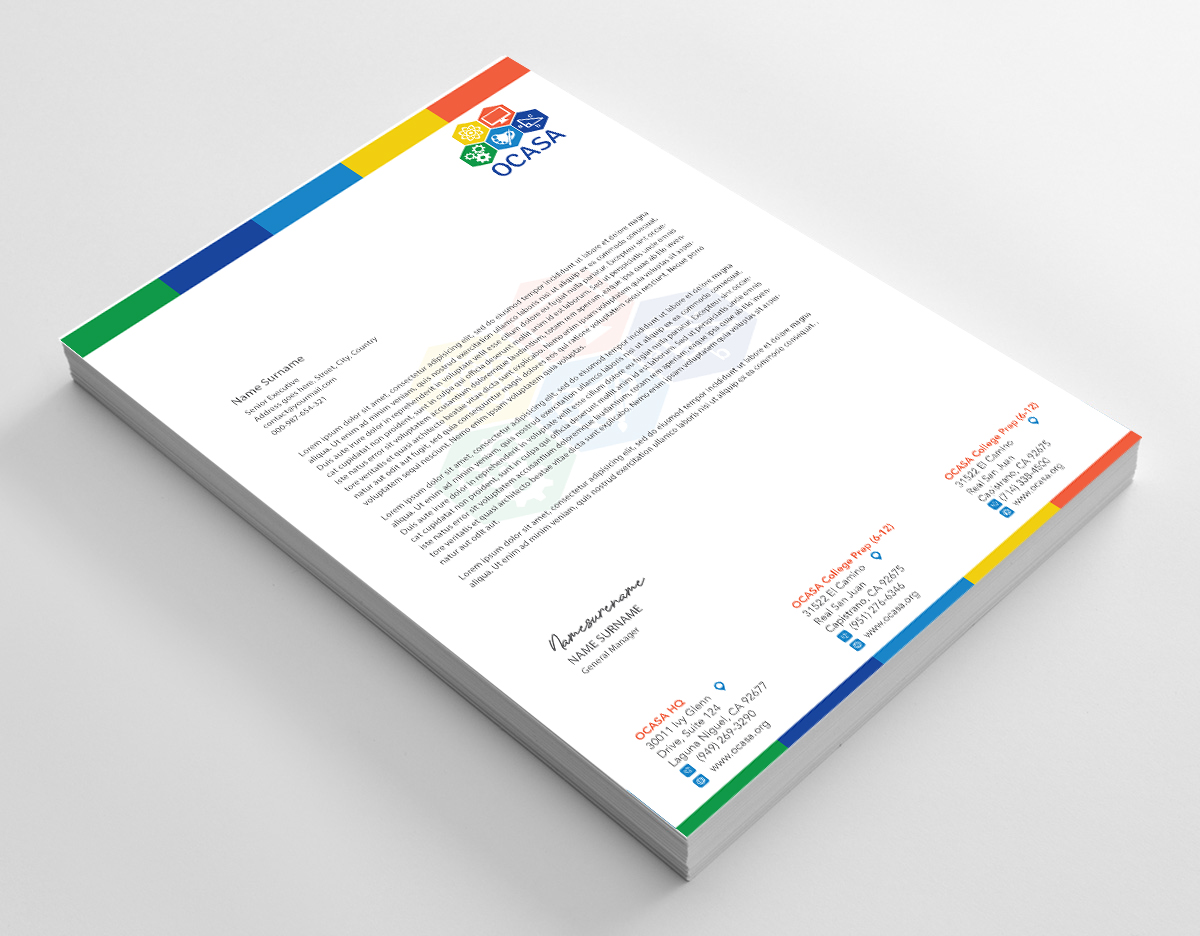 Design de Papeterie par zumur 2 pour Orange County Academy of Sciences and Arts | Design #29069728