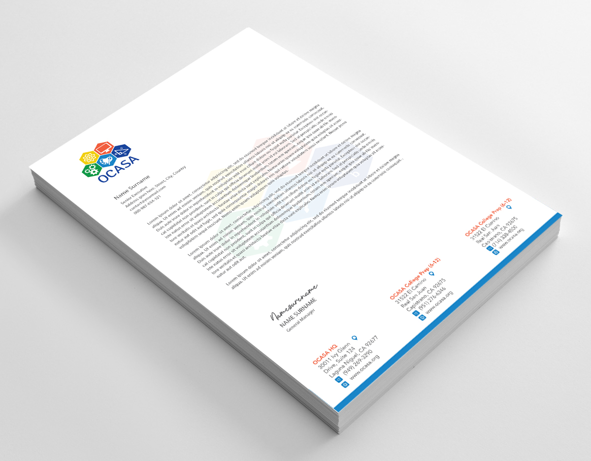 Design de Papeterie par zumur 2 pour Orange County Academy of Sciences and Arts | Design #29069760