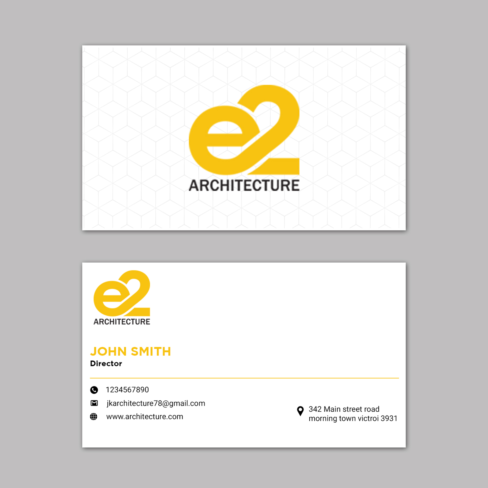 Design de Carte de Visite par Design Motion pour E2 Architecture | Design #29046470