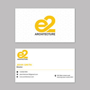 Design de Carte de Visite par Design Motion pour E2 Architecture | Design : #29046470