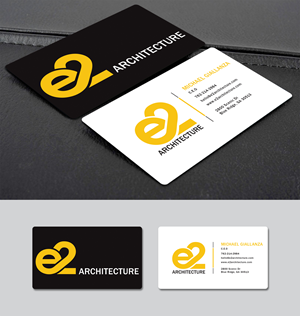 Business Card Design by Creative Moon Design for E2 Architecture | Design: #29039607