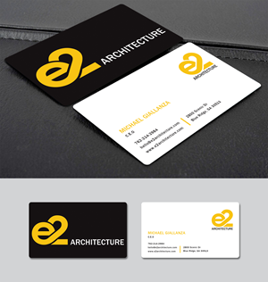 Business Card Design by Creative Moon Design for E2 Architecture | Design: #29039608