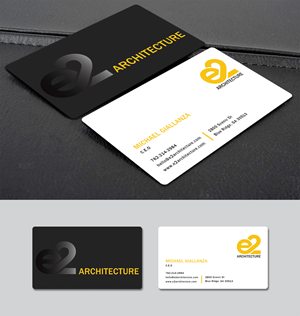 Business Card Design by Creative Moon Design for E2 Architecture | Design: #29039611