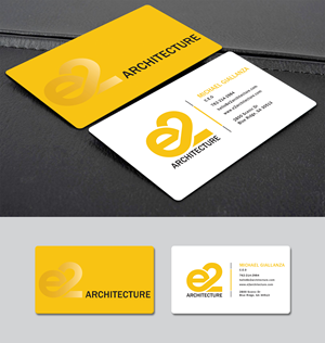 Business Card Design by Creative Moon Design for E2 Architecture | Design: #29039621