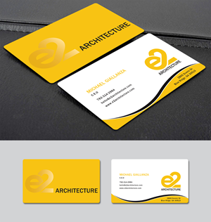 Business Card Design by Creative Moon Design for E2 Architecture | Design: #29039622