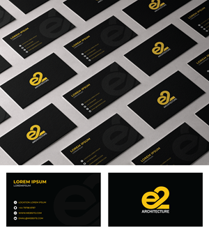 Business Card Design by Dotlash for E2 Architecture | Design: #29055118