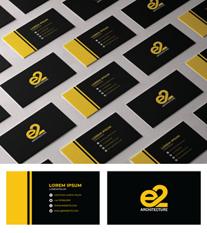 Business Card Design by Dotlash for E2 Architecture | Design: #29055420