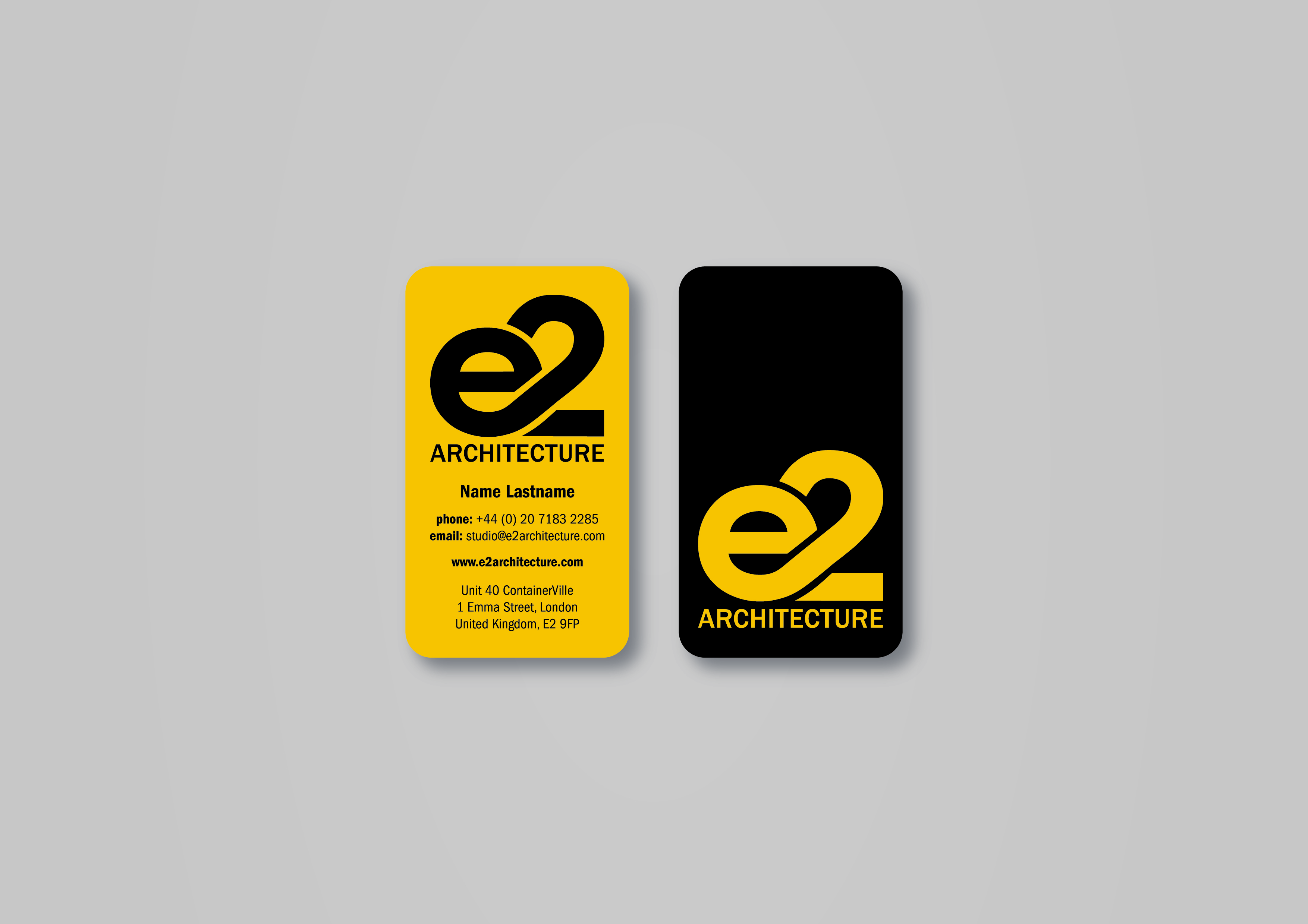 Design de Carte de Visite par MarkoE pour E2 Architecture | Design #29031226