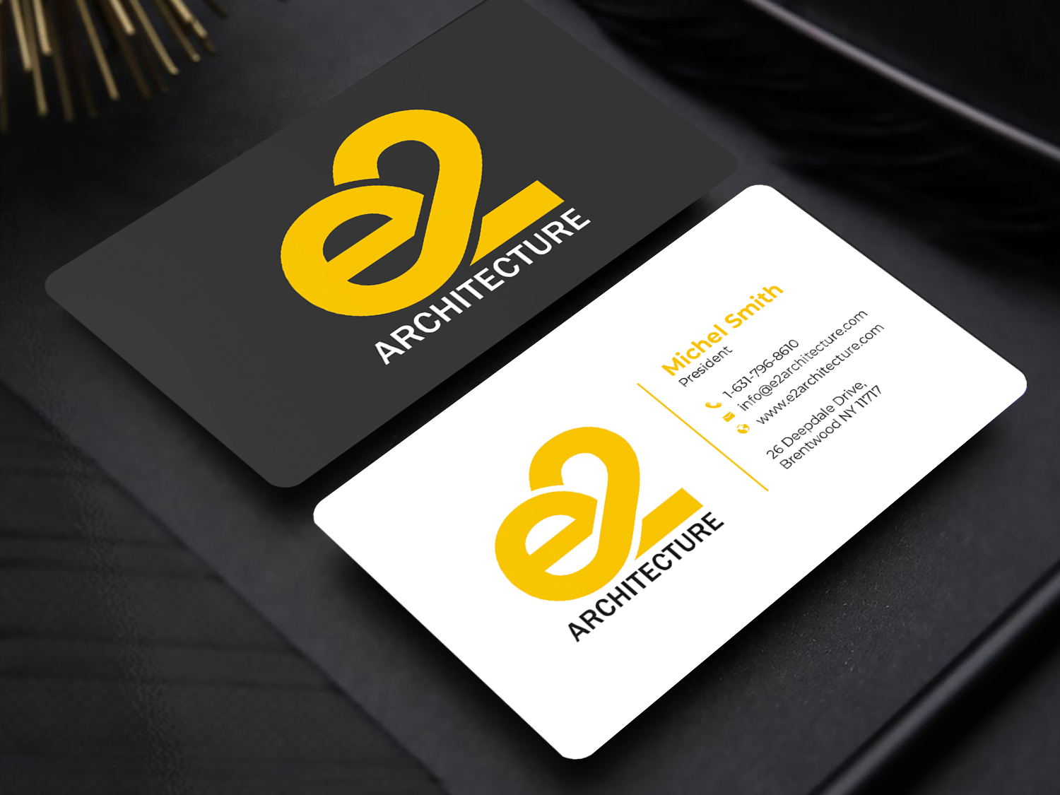Design de Carte de Visite par Graphixpointt pour E2 Architecture | Design #29029257