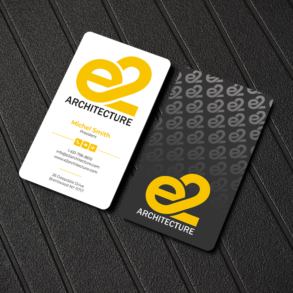 Design de Carte de Visite par Graphixpointt pour E2 Architecture | Design #29029425