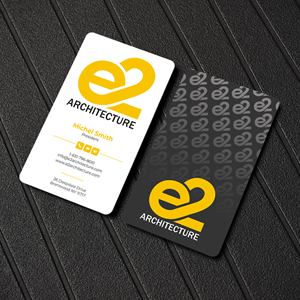 Design de Carte de Visite par Graphixpointt pour E2 Architecture | Design : #29029425