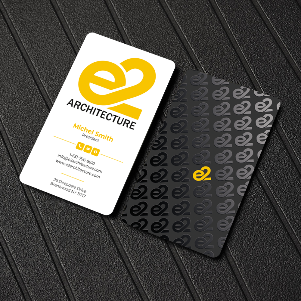 Business Card Design by Graphixpointt for E2 Architecture | Design #29029427