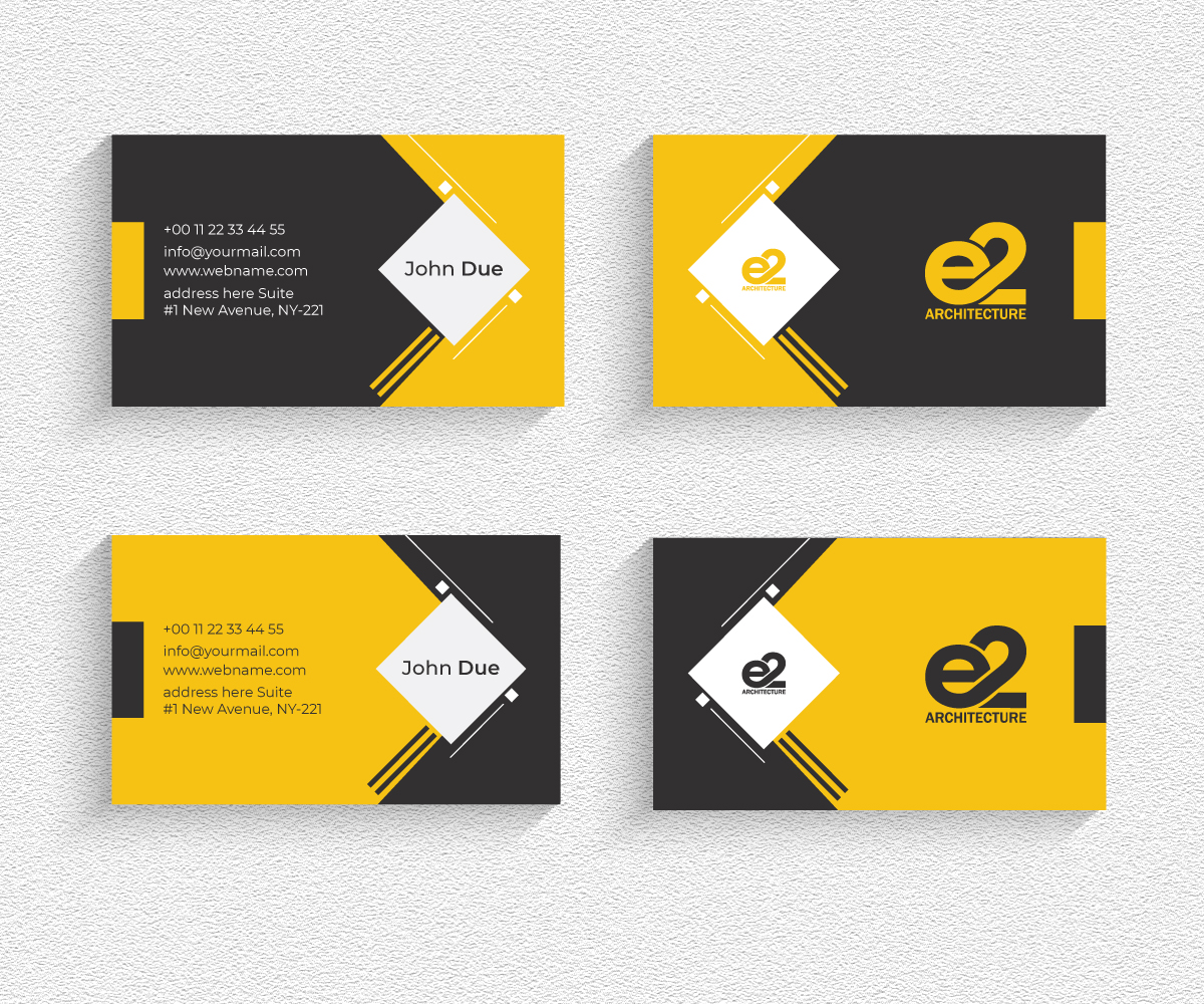 Diseño de Tarjeta de Presentación por abvectart para E2 Architecture | Diseño #29047421