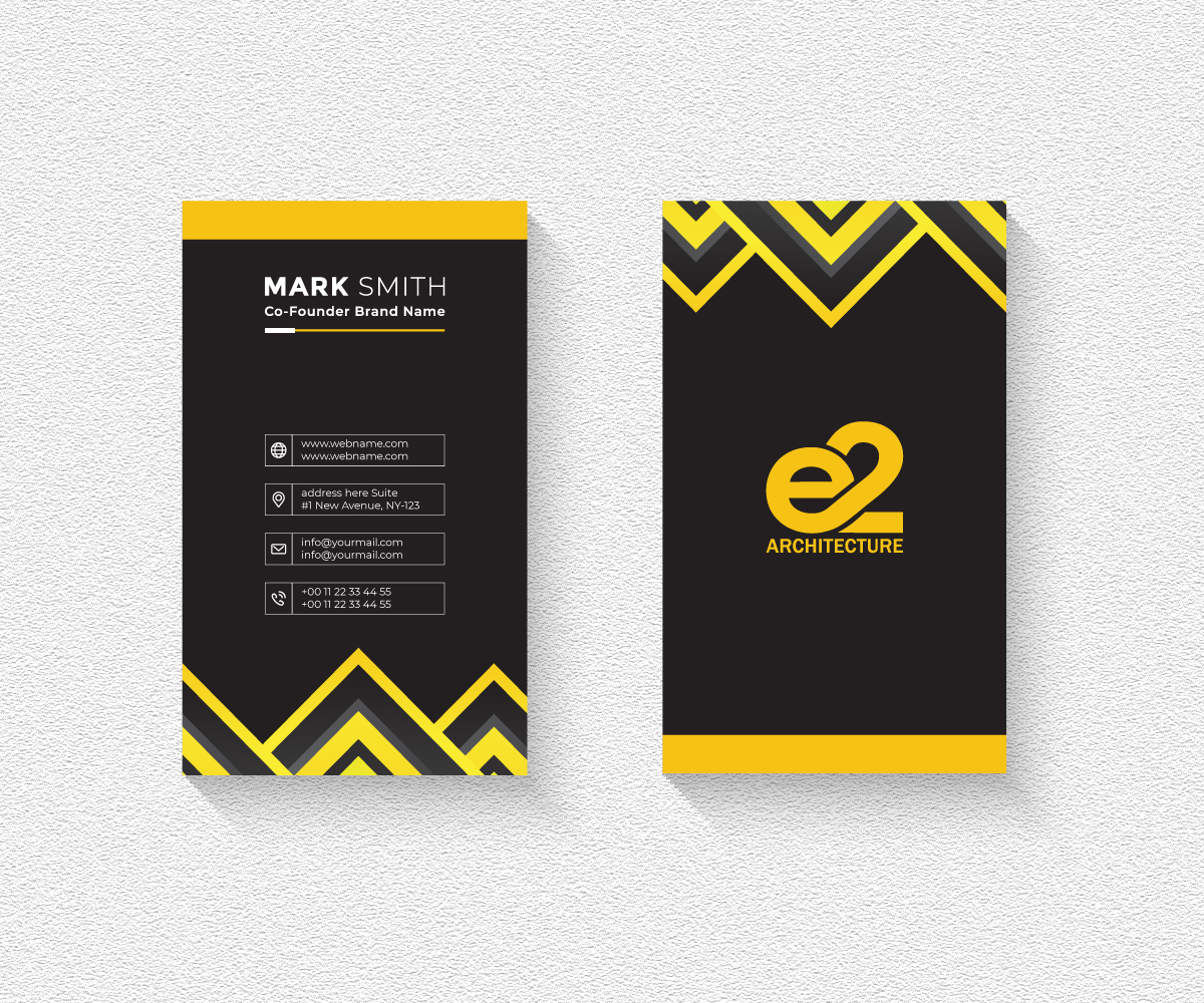 Business Card Design by abvectart for E2 Architecture | Design #29047586