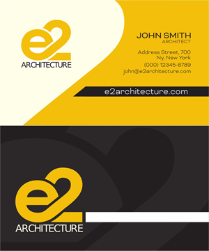 Diseño de Tarjeta de Presentación por Hecko para E2 Architecture | Diseño: #29053326