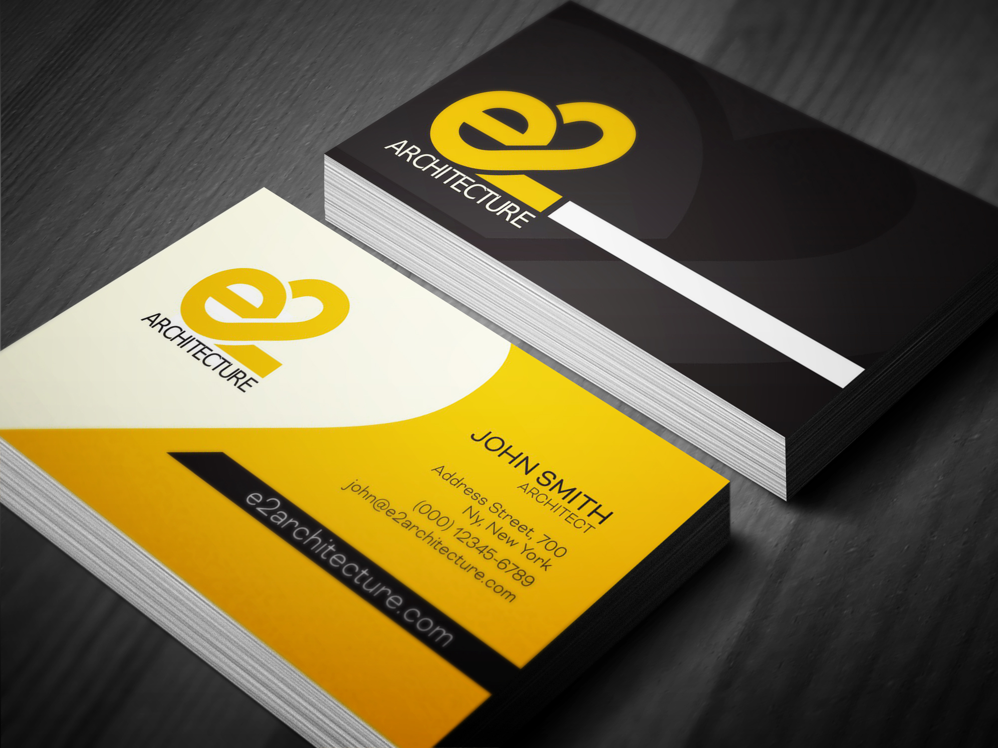 Business Card Design by Hecko for E2 Architecture | Design #29053330