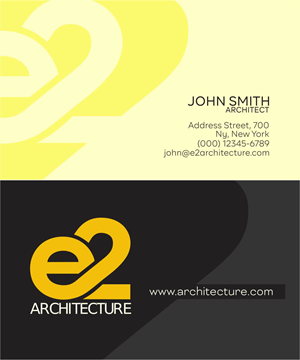 Diseño de Tarjeta de Presentación por Hecko para E2 Architecture | Diseño: #29056678