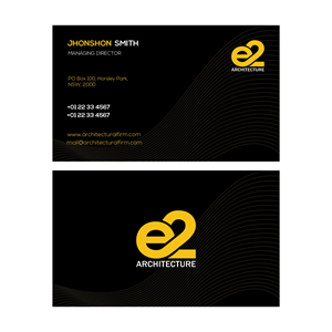 Business Card Design by AHNAF_S
