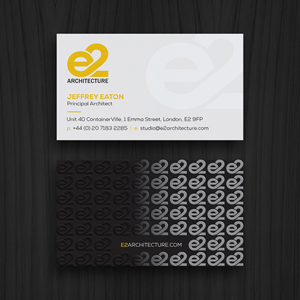 Business Card Design by WebixBD for E2 Architecture | Design: #29033432