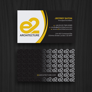 Business Card Design by WebixBD for E2 Architecture | Design: #29033444